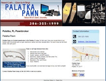 Tablet Screenshot of palatkapawn.com